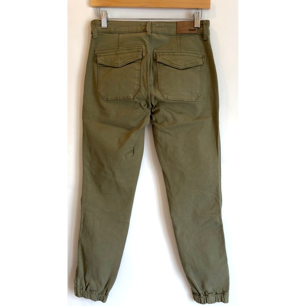 Mavi IVY Mid Rise Slim Cargo Jeans Pants Jogger-Khaki Green-Women Sz 25/28-Small - Picture 5 of 16